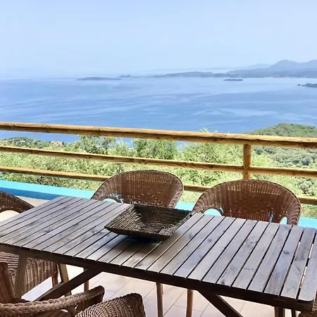 House Tanna Of Villa Intaba Spectacular Sea Views Corfiot Riviera Spartilas Corfu Island Greece Close To Ipsos Beach Spartylas Zewnętrze zdjęcie